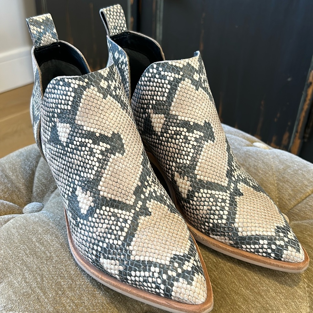 Dolce Vita snakeskin bootie